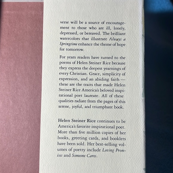 Book - Always a Springtime / Poems of Hope & Renewal - Picture 4 of 9